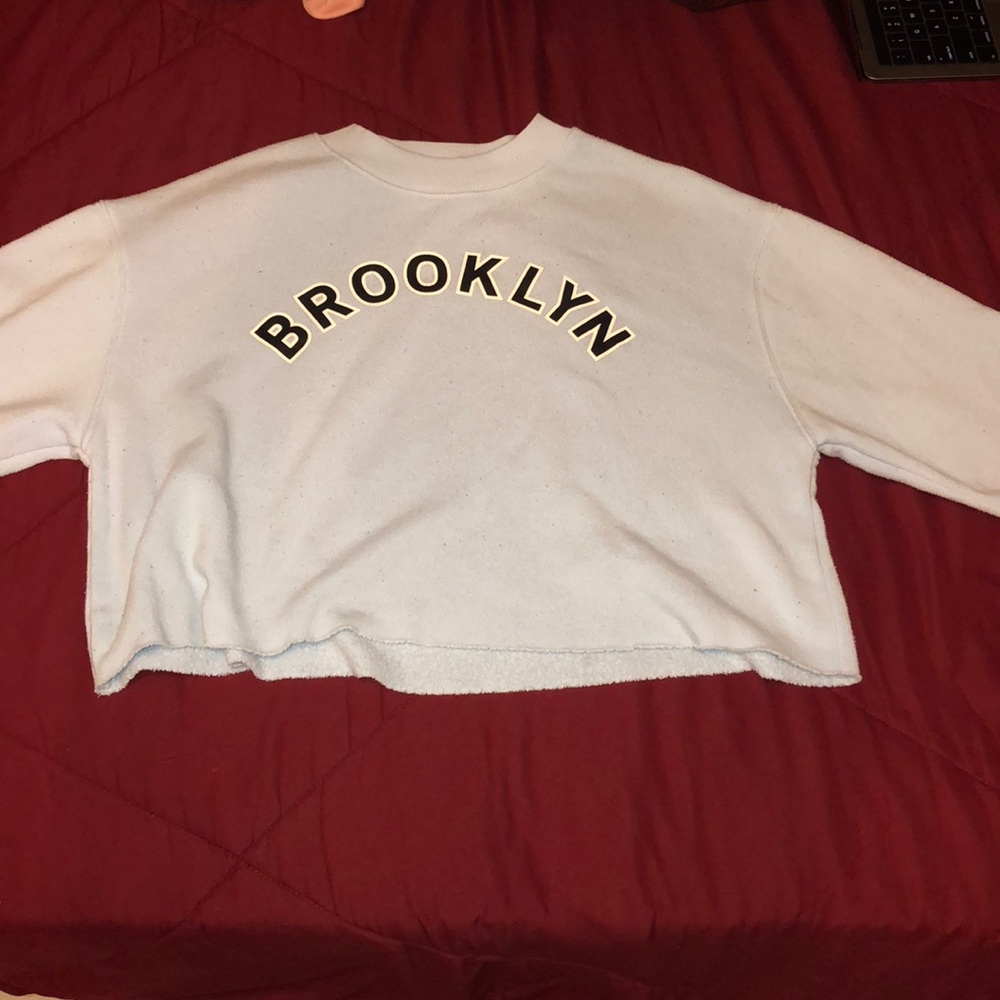 Light blue crop sweater